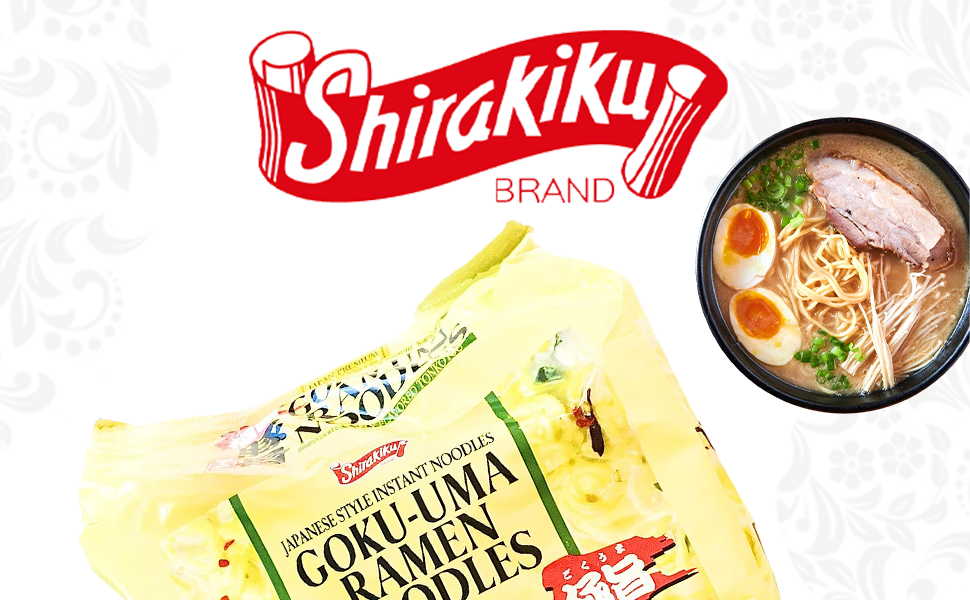 Shirakiku Japanese Style Instant Noodles Tonkotsu Flavor(5x3.35 Oz)