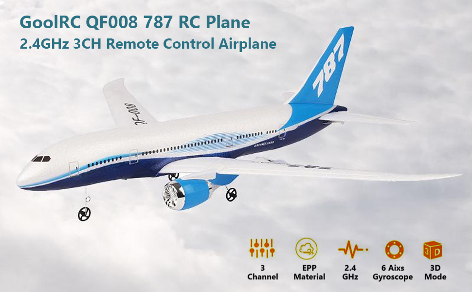 RC Plane RC Airplane Remote Control Airplane RC Aircraft Miniature Model Plane