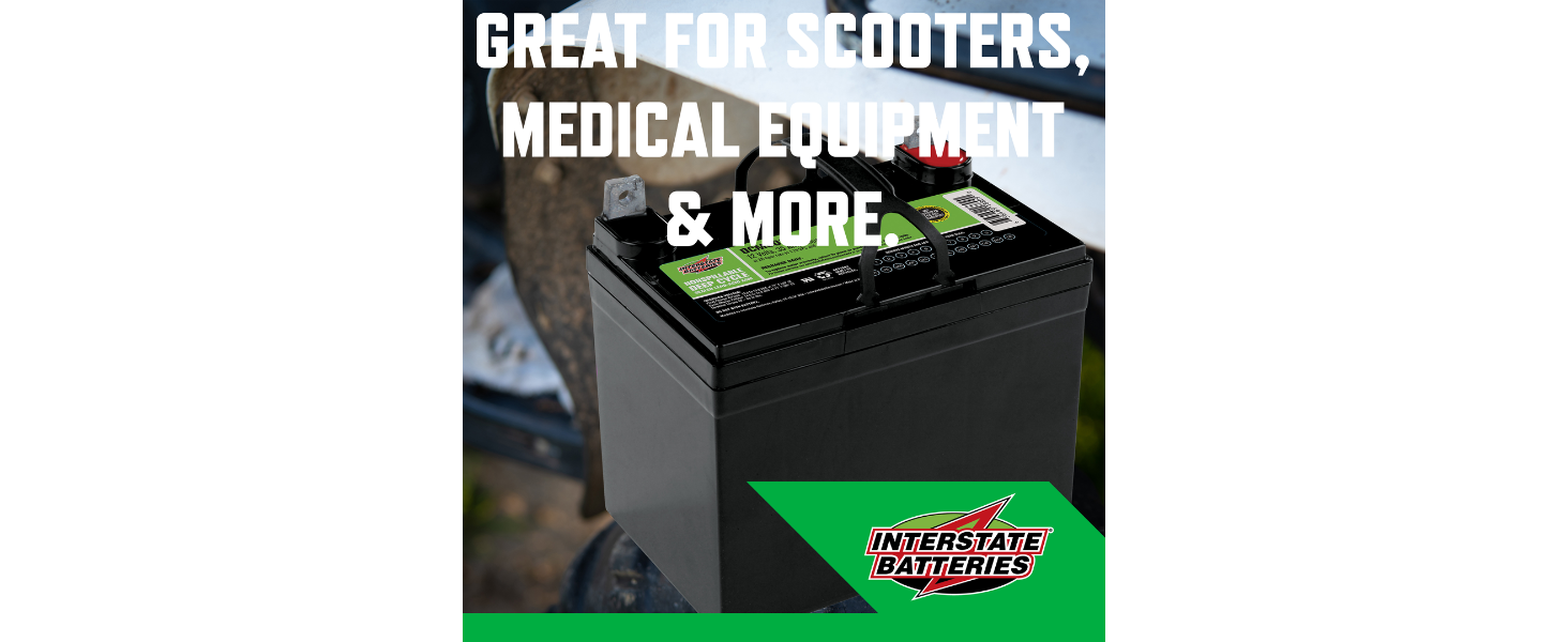 INTERSTATE BATTERIES DCM0035L DCM0035 DEEP DISCHARGE DEEP CYCLE BATTERY DEEP-CYCLE LONG LIFE BATERIA