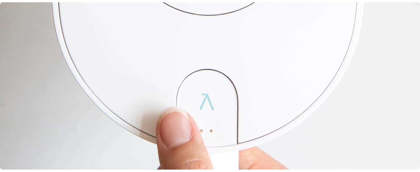 LARQ Pitcher Start button, ready for use.