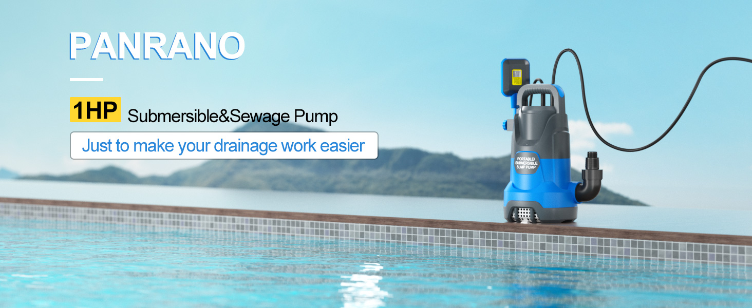 PANRANO 1 HP automatic sump pump