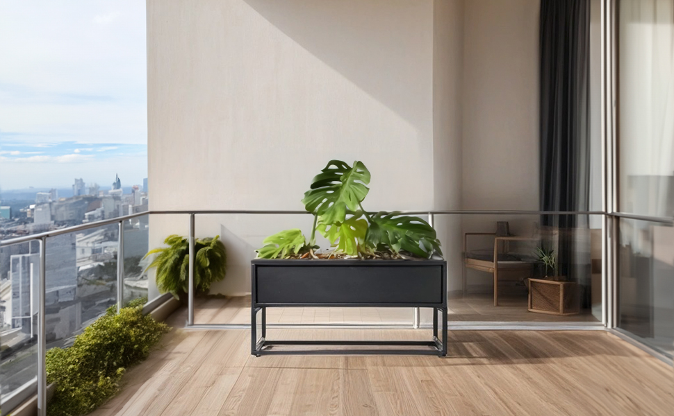 raised garden bed beds outdoor moving boxes planters for plants galvanized strawberry plant stand
