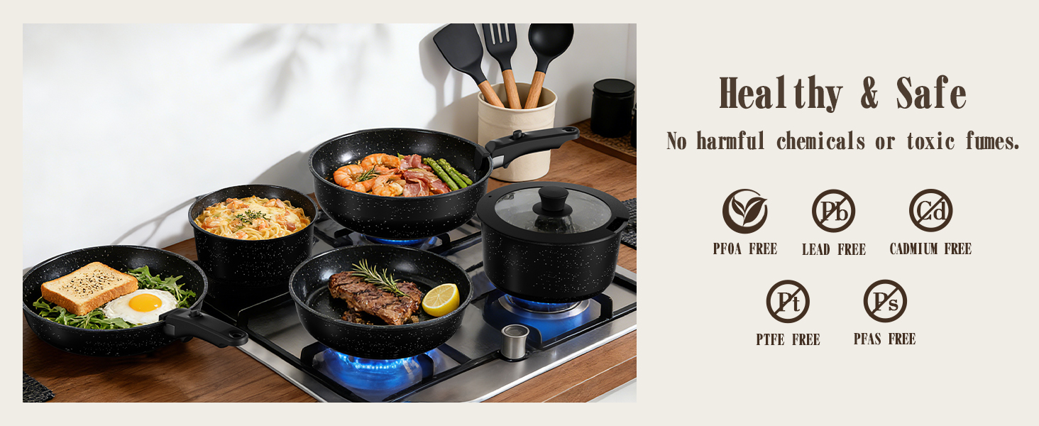 Pots and Pans Set Non Stick