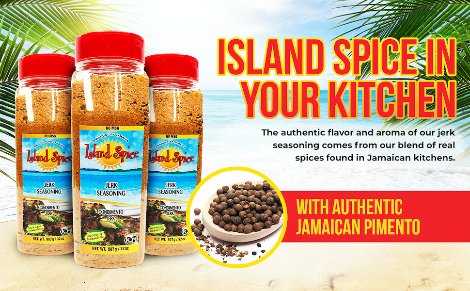 Isand Spice Jerk Seasoning With Jamaican Pimento