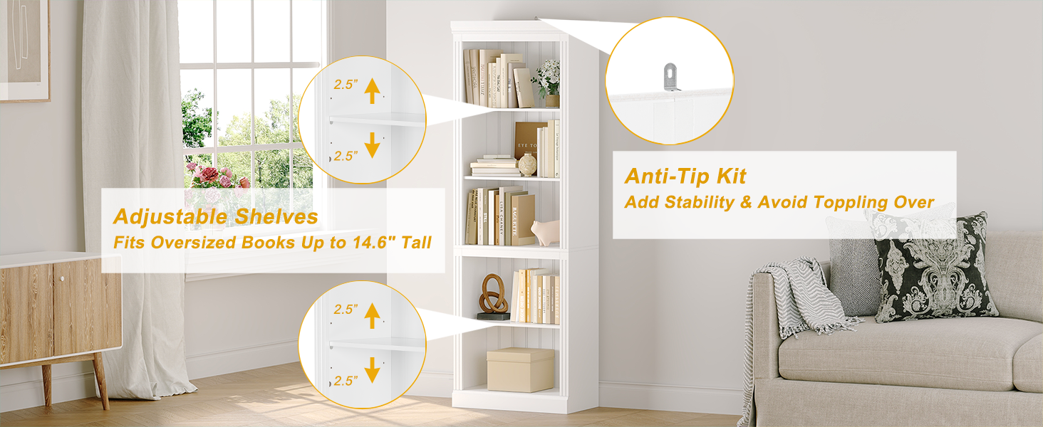 bookshelf with storage