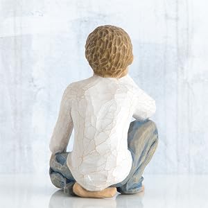 Inquisitive Child figure, back detail shot
