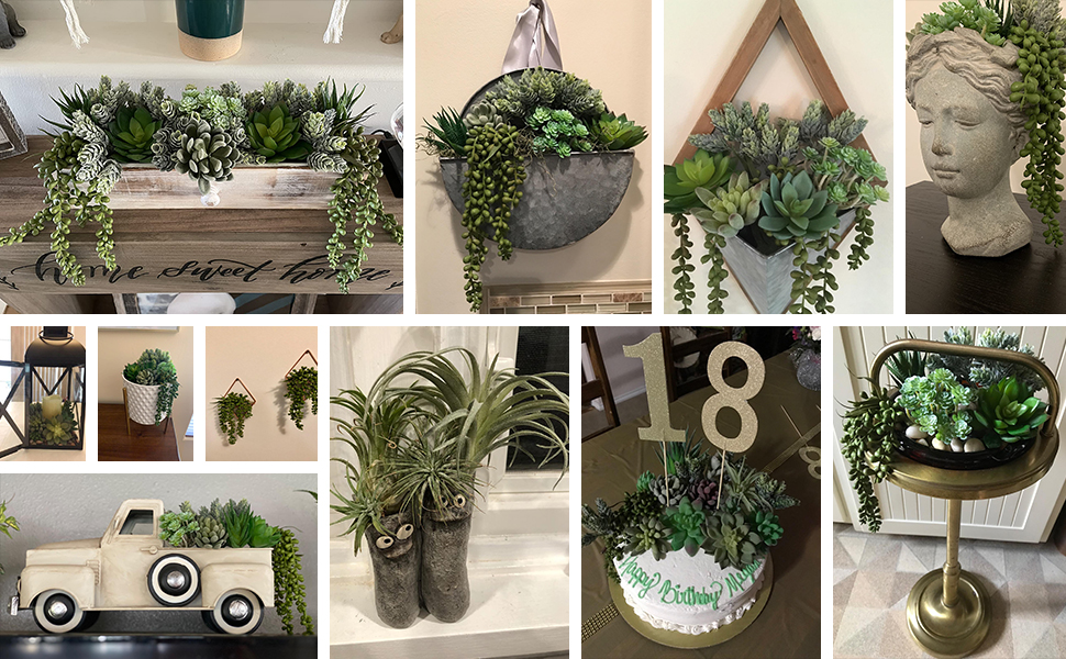 artificial succulents