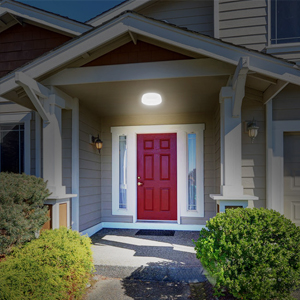 Installed in front door