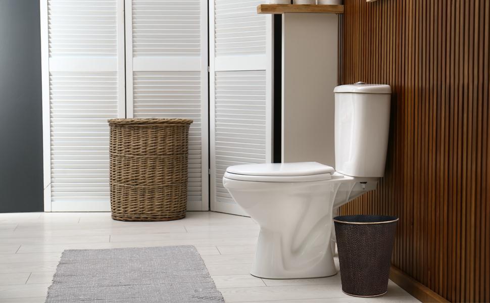 trash can bathroom wastebin kitchen trash can bronze