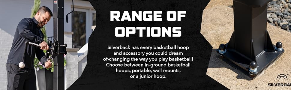 Range of Options - Silverback has every basketball hoop and accessory you could dream of.