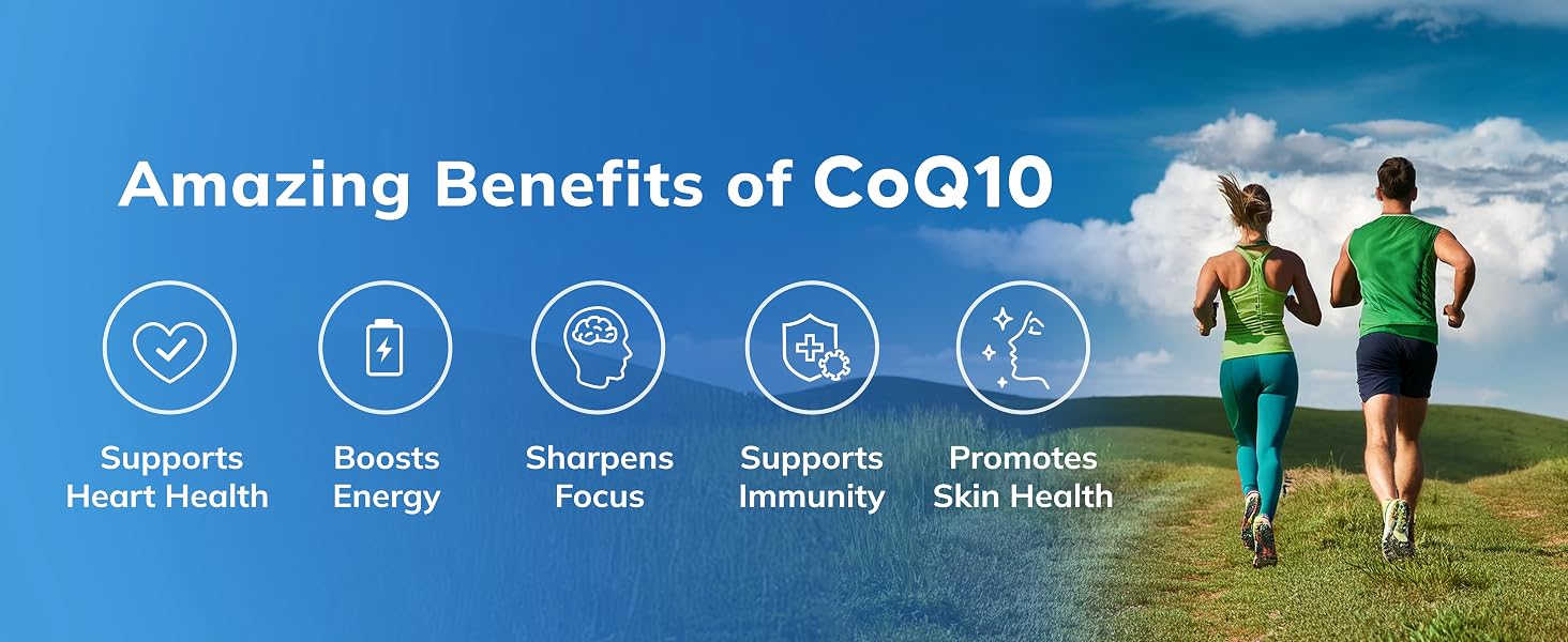 Supports heart health, boosts energy, sharpens focus, supports immunity, promotes skin health.