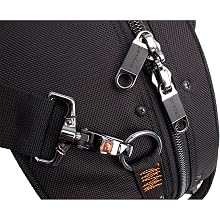 black case with metal zippers and clips