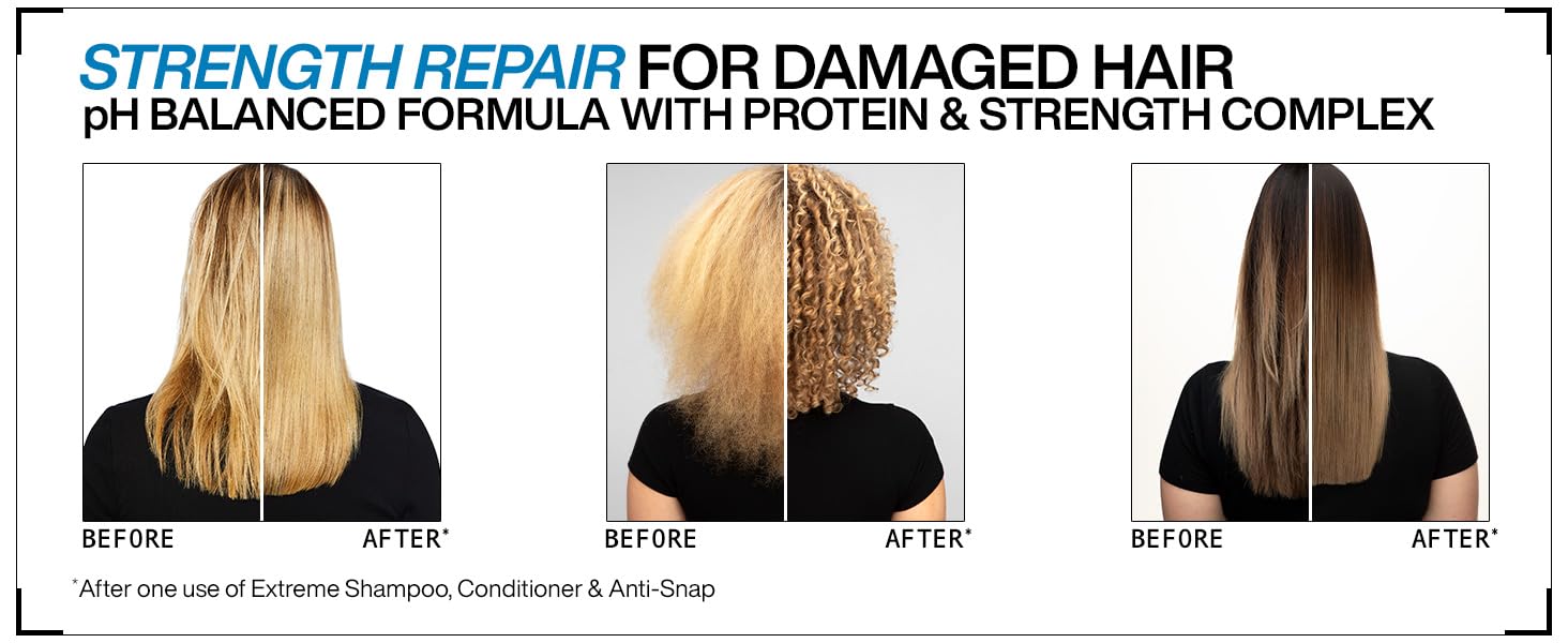 redken extreme shampoo conditioner breakage weak hair protein ph balanced damaged