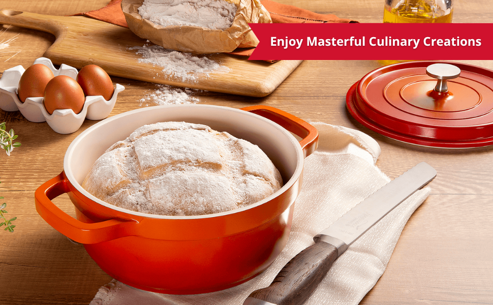casserole pot with lid full of food on a decorative table
