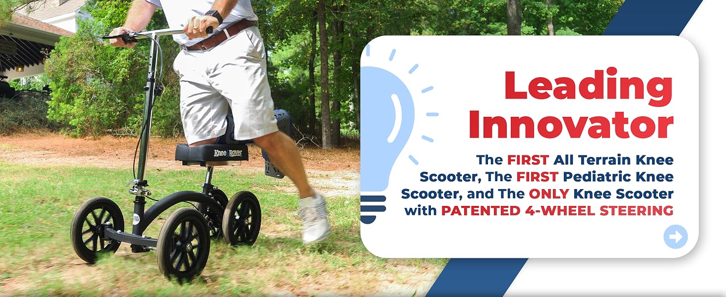 Leg scooter kneeling injury lightweight strong support light weight folding foldable compact design