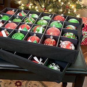 Santa's Bags 3 Tray Ornament Storage Bag removable trays