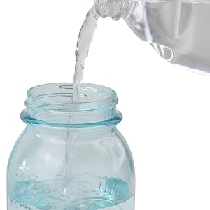 Perky-Pet Mason Jar Glass Hummingbird Feeder is easy to fill and clean