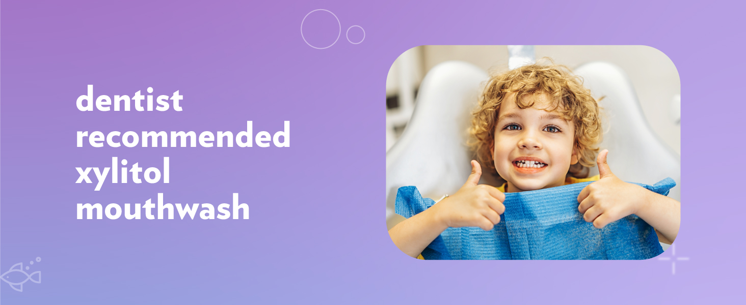 Kids dye free mouthwash plus xylitol, clear formula that avoids artificial colors yet delivers fresh