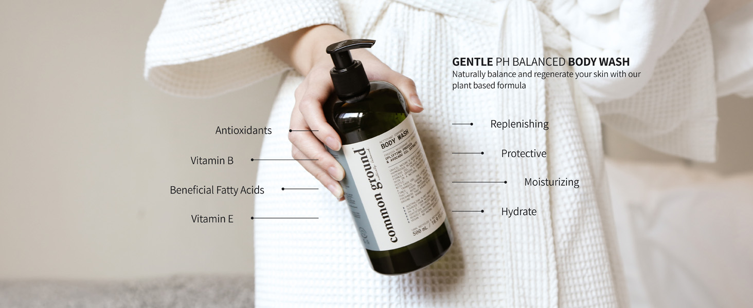 Plant-Based Body Wash – Gentle, PH 5.5, Vegan, Cruelty-Free, Nourishing Skin