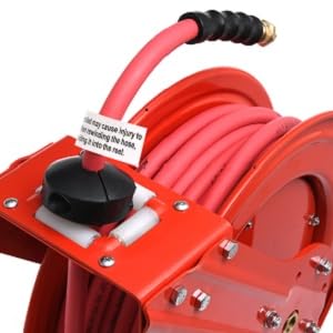 Industrial construction heavy duty air hose reel auto-retracting retractable automotive workshop
