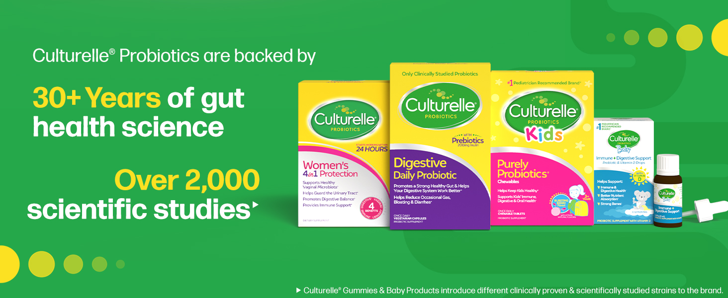 Culturelle Multivitamin + Kids Probiotics Digestive, Immune Support 11 Vitamins, Minerals, Vitamin C