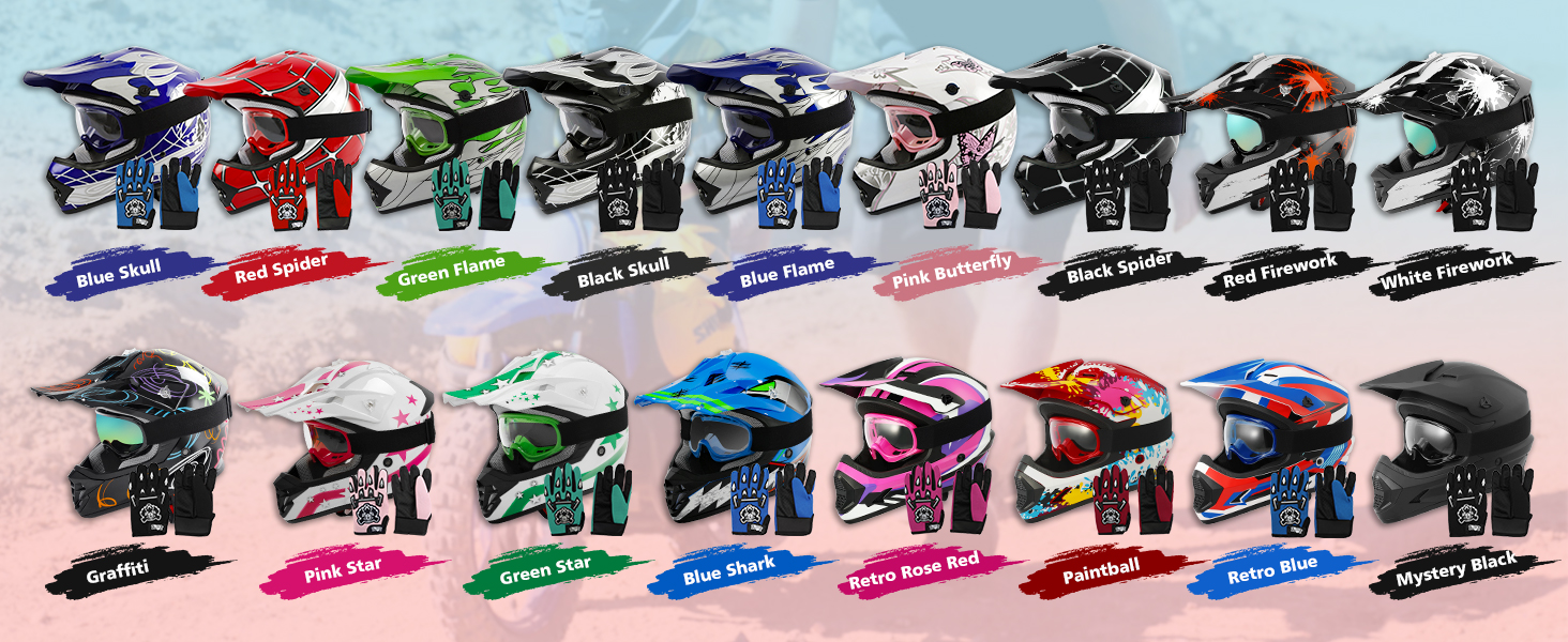 DOT YOUTH KID DIRT BIKE HELMETS