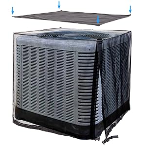 Ac cover with detachable top