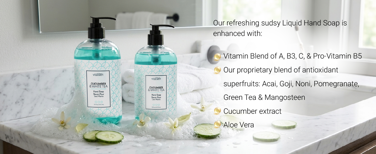 Cucumber &amp;amp; White Tea Hand Soap6