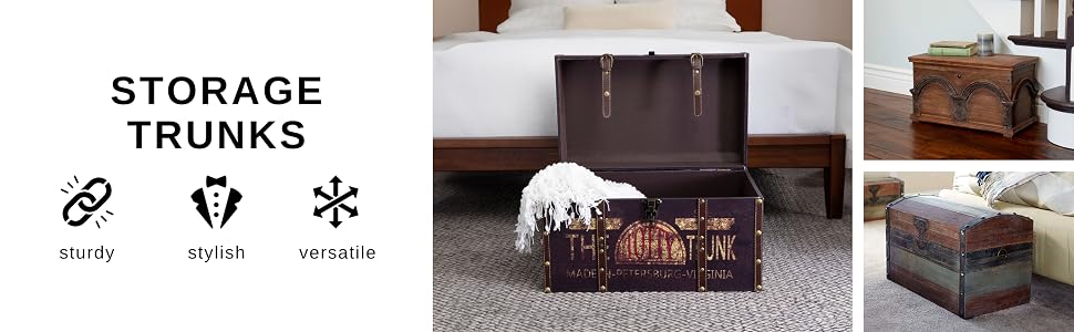 storage trunks are sturdy, stylish and versatile