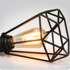Industrial Plug in Wall Light
