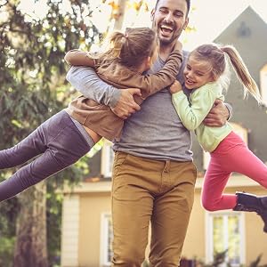 Father and kids