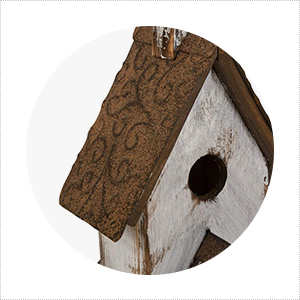 birdhouse feeders squirrel seed decorative window metal outdoor wood finch hanging stand rustic