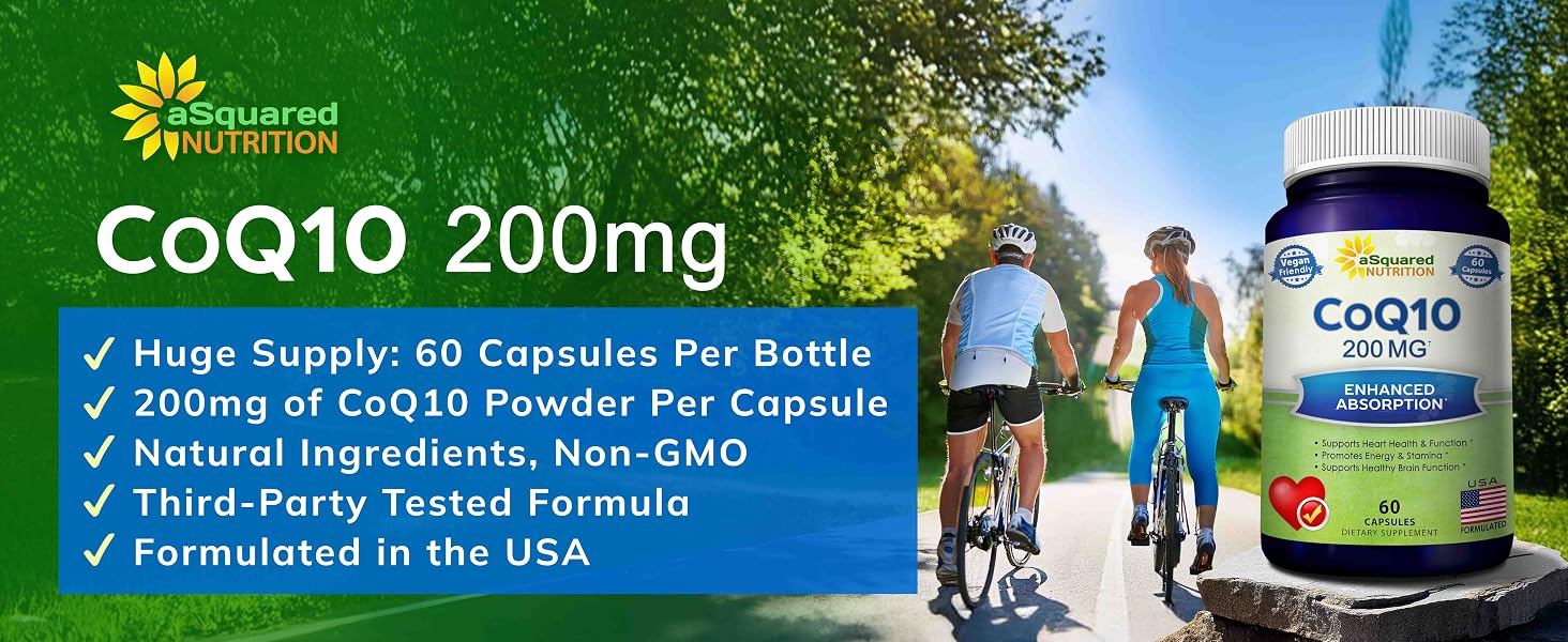 CoQ10 200mg 60 capsules 400mg mg mcg 600mg 100mg Coenzyme Q10 90 120 30 200 softgels