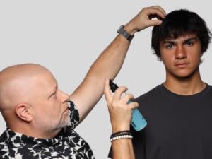 spraying tidal wave on a model with damp hair