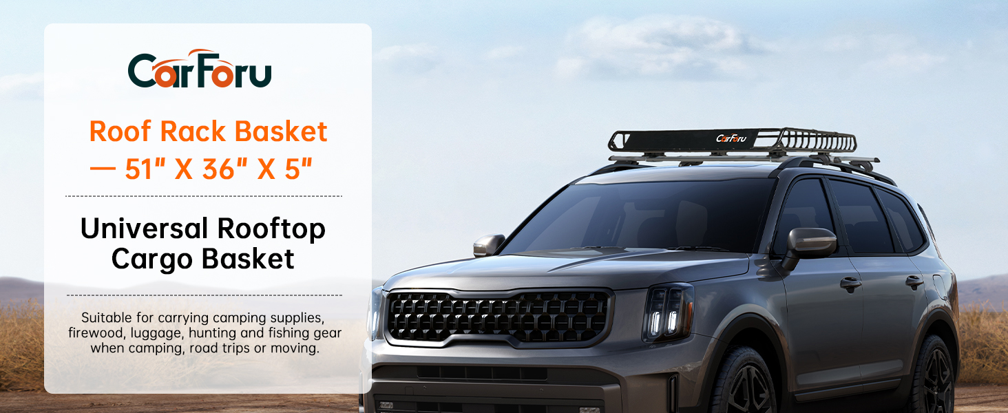 Roof Rack Basket 51″ X 36″ X 5″