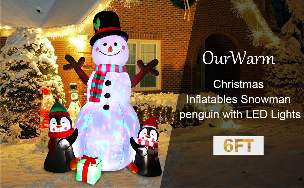 Inflatable Snowman Christmas Decorations