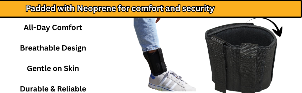 CCW 2 mag ankle holster neoprene padded