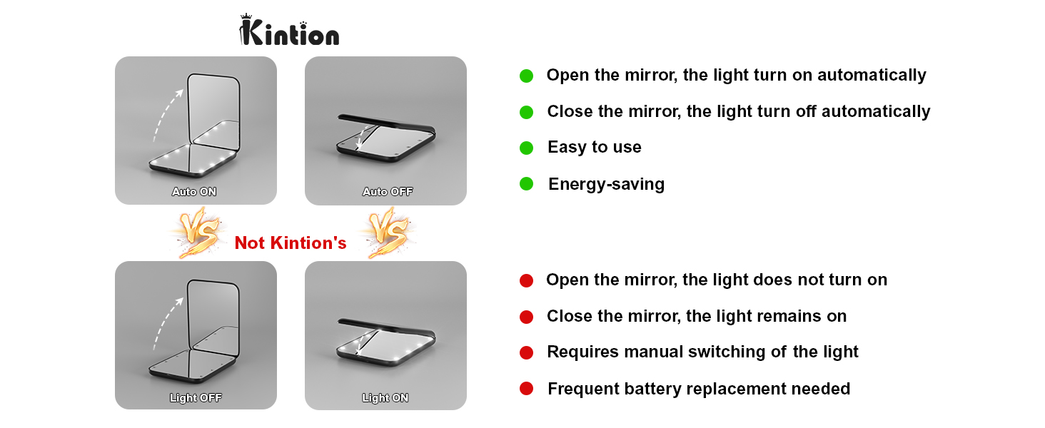 light up mirror