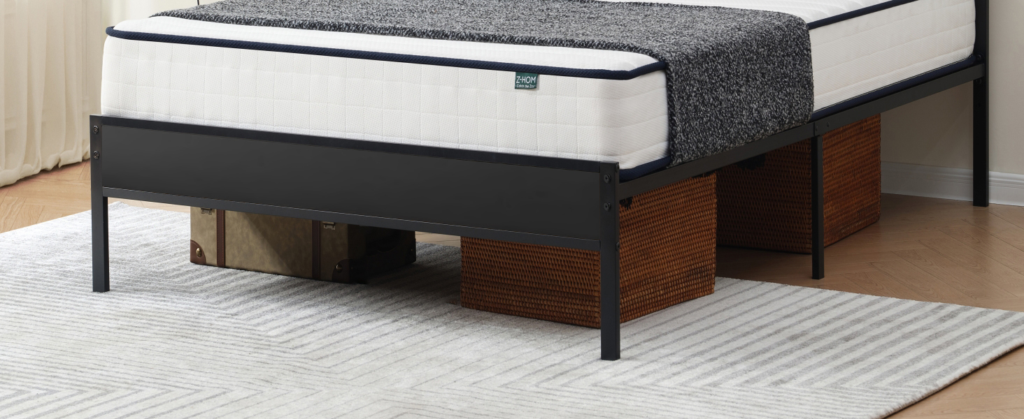 Z-hom Bed Frame with Headboard and Footboard