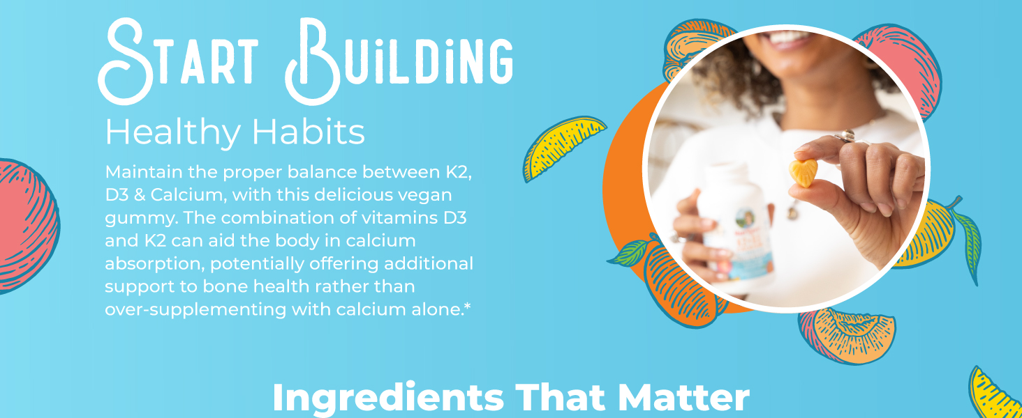 K2 + D3 Calcium Gummies