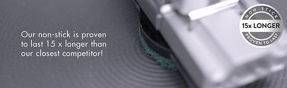 15 x longer non-stick