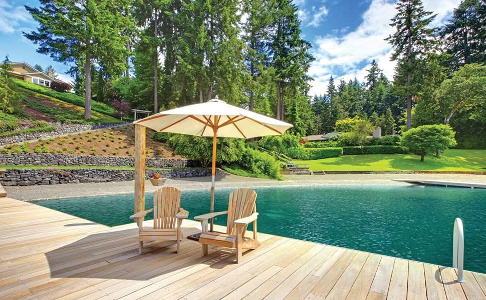 Pond, dock, beach, clear, water