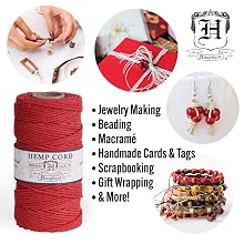 Hemp Twine Spool for Arts,Crafts, Macrame, Jewelry Making