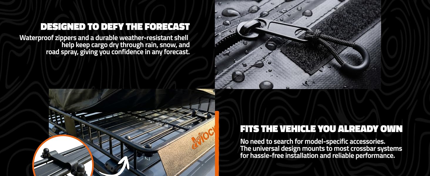 MA-22 - showing that it is weatherproof, strong, and can fit your vehicle