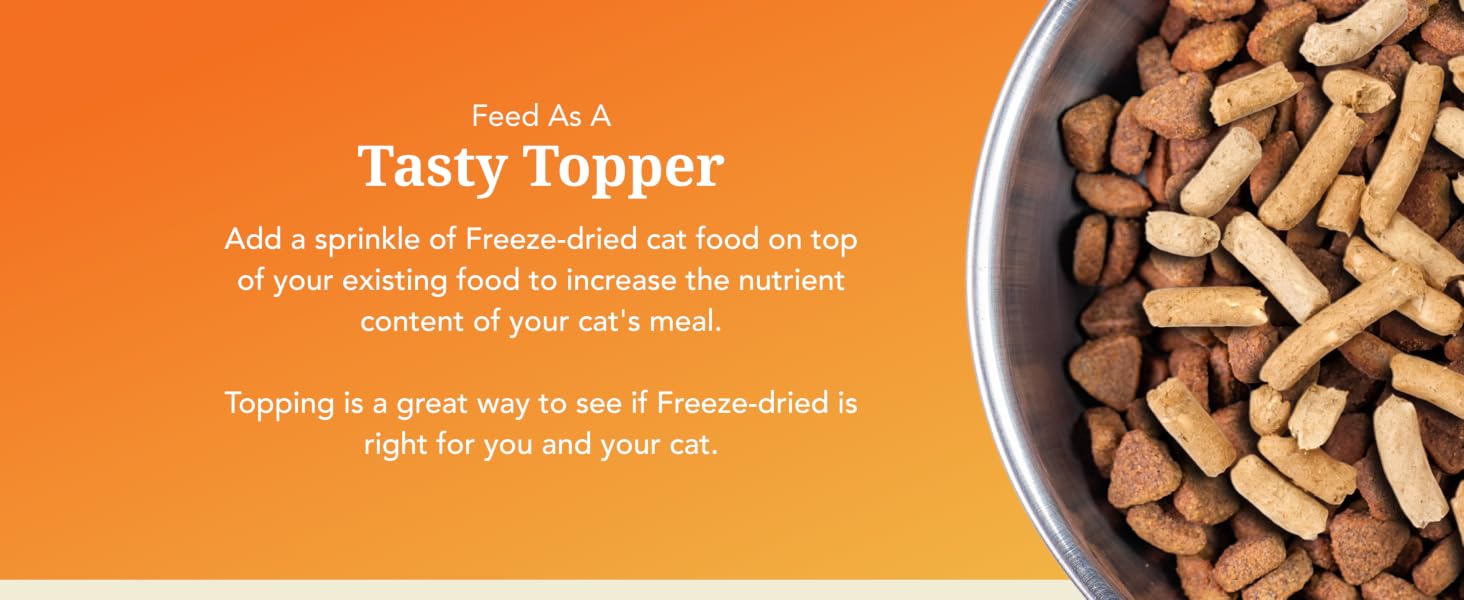 Feline Natural High Protein Dry Cat Food, Freeze-Dried, Beef