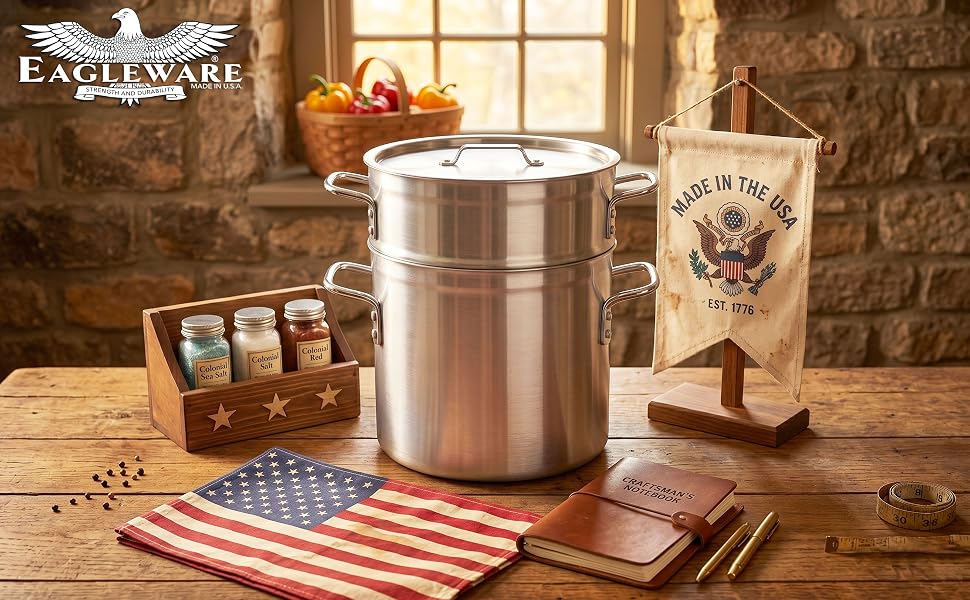 Eagleware Commerical Double Boilers are Made in the USA