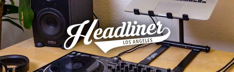 dj gear, laptop stand, dj accessories, headliner, controller stand