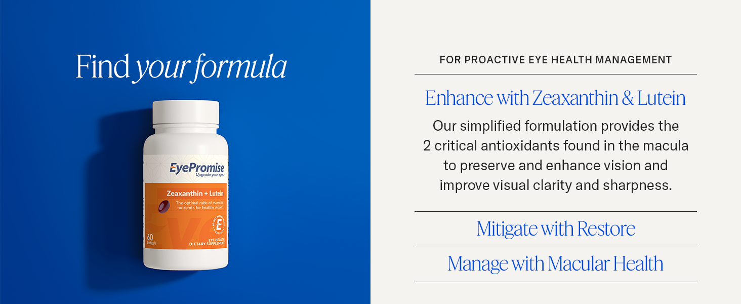 Enhance with Zeaxanthin &amp;amp; Lutein: Preserve and enhance vision and improve visual clarity