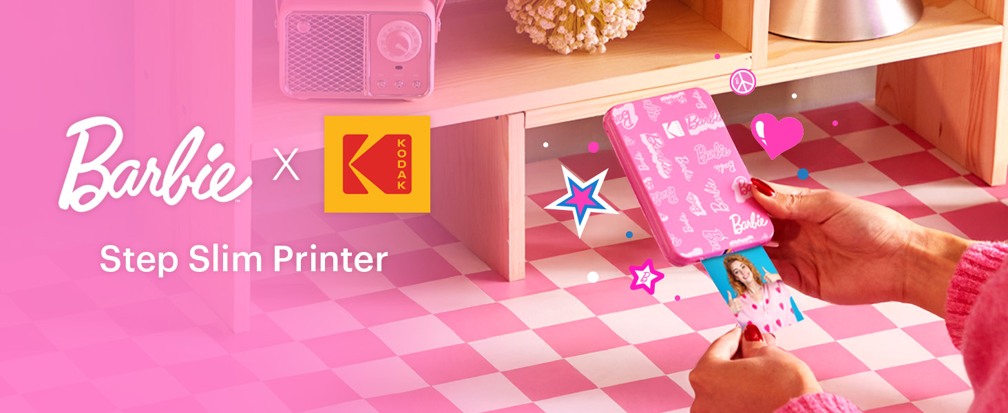 barbie kodak instant camera and printer