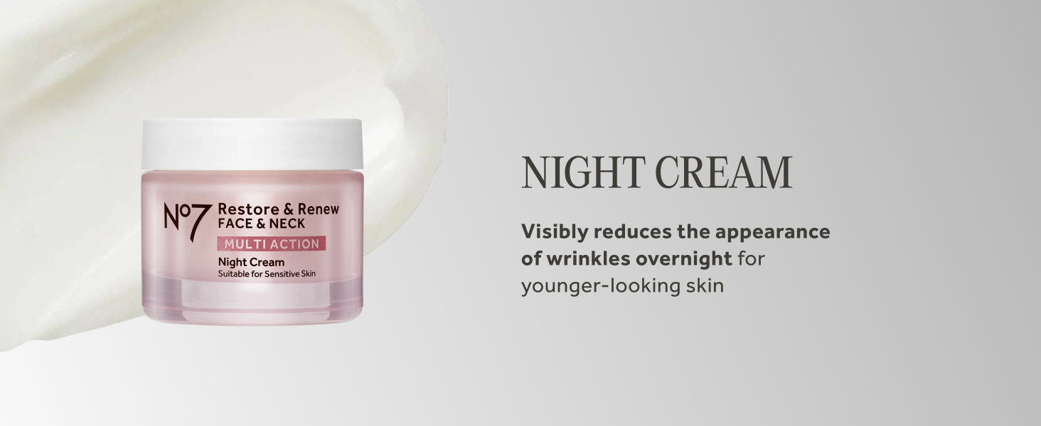 No7 Restore &amp;amp; Renew Multi-Action Face &amp;amp; Neck Serum Anti Aging Serum for Deep Wrinkle Repair